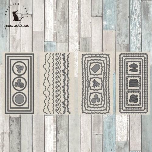 Panalisacraft 4 styles of basic sets background Metal Cutting Dies for DIY Scrapbooking/Card Making/Kids Fun Decoration Supplies