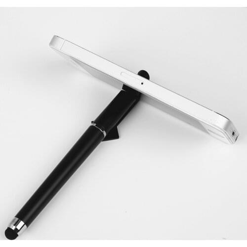 Multi-function Mobile Phone Stylus + Ball pen + Mobile Phone Stand Holder Gift Advert ad Logo Custom Picture DIY for Iphone 6 7
