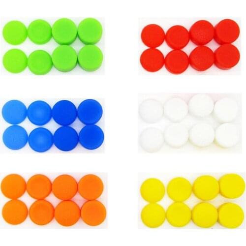 8Pcs Soft Silicone Heightened Anti-Slip Thumb Grip Stick Cap Cover Case Skin For Sony Play Station 4 PS 4 PS4 Accessory