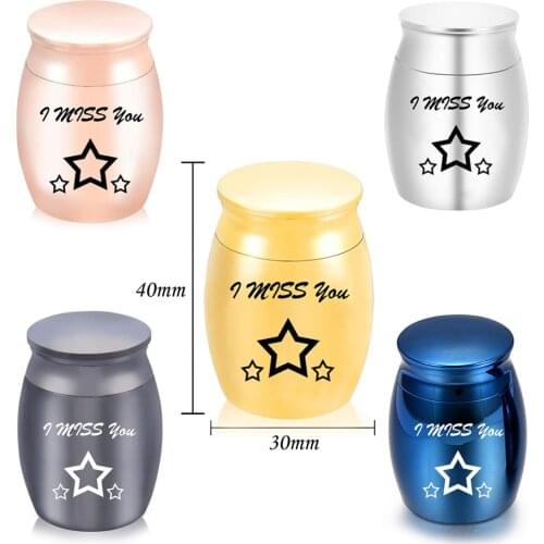 Funeral Keepsake Urns By Memorials - Small Mini Cremation Keepsake Urns for Human Ashes No Chain Pendant Necklace