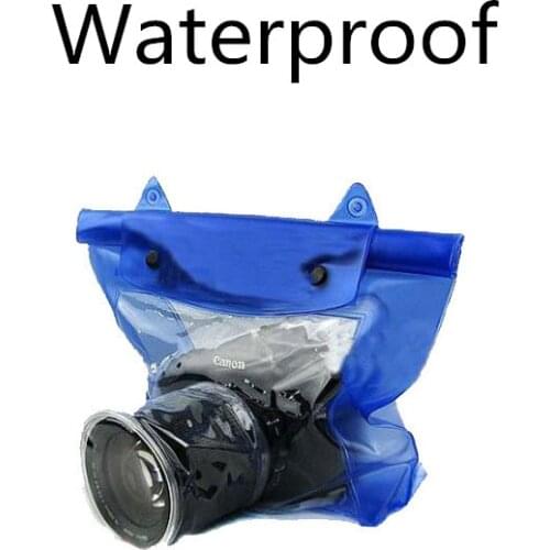 New Waterproof Transparent Digital Camera Case for Canon Nikon DSLR SLR Underwater Housing Pouch Case Lens Dry Protection Bag