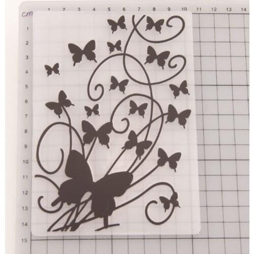 Plastic Embossing Folder Template DIY Scrapbook Photo Album Card Making Decoration Crafts Butterfly