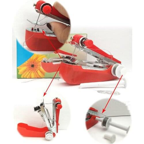 Portable Mini Sewing Machine Cordless Handheld Machines Home Travel DIY Use