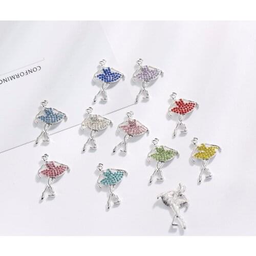 Buttons flatback ballerina rhinestone 27*20mm button for DIY crafts Home decoration accessories 10PCS/LOT(BTN-5444)