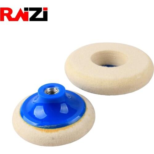 Raizi 4,5 inch Marble Diamond Felt Polishing Pad/Disc With Adapter For Polisher