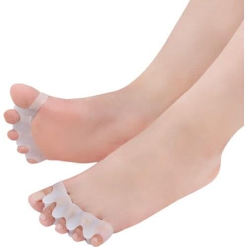 Silicone Toes Separators Straightener Spreader Professional Little Toe Thumb Daily Use Silicone Toe Bunion Guard Feet Care Tool