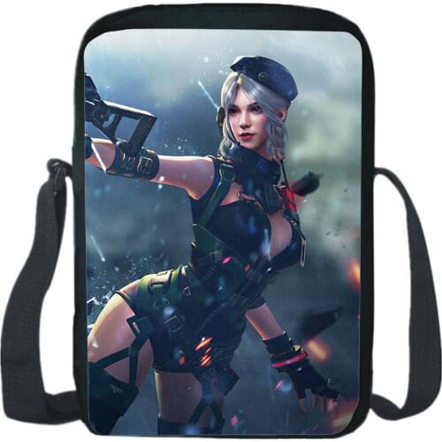 Game Free Fire Shoulder Bag Men Messenger Bag Women Crossbody Bag Ladies Messenger Bags Teen Travel Boys Girls Satchel Bookbag