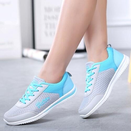 Women Shoes Soft Bottom Sneakers Women Breathable Mesh Vulcanized Shoes For Basket Femme 2019 New Krasovki Women Casual Shoes