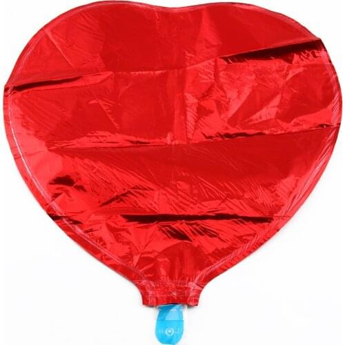 1pcs brand new 10 inch Heart Shape Foil Balloons Wedding Party Decoration Helium Air Balloon Red