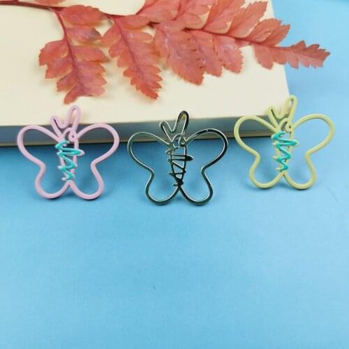 10pcs 28*36mm Butterfly Hollow Out Charms Insect For Jewelry Making Earring Pendant Necklace And Bracelet Spray Paint charms