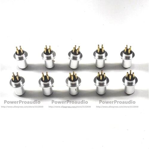 10pcs/lot 4 Pin Standard Connector Turntable Headshell With Gold Plated Pins x 1 Universal