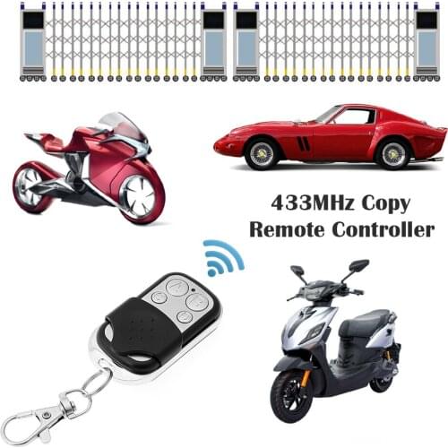 433MHz Universal Wireless Remote Control 2/3pcs 4CH Car Key Garage Door Gate Opener Remote Control Duplicator Clone Fixed Code