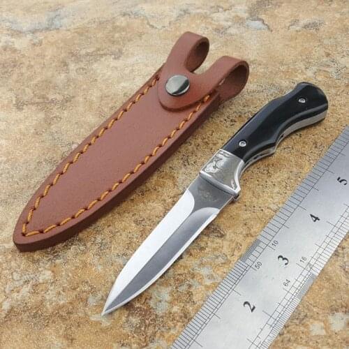 5 models Theone deformable 440 snake blade folding knife black horn+Steel frame handle Dual purpose pocket hunting knives