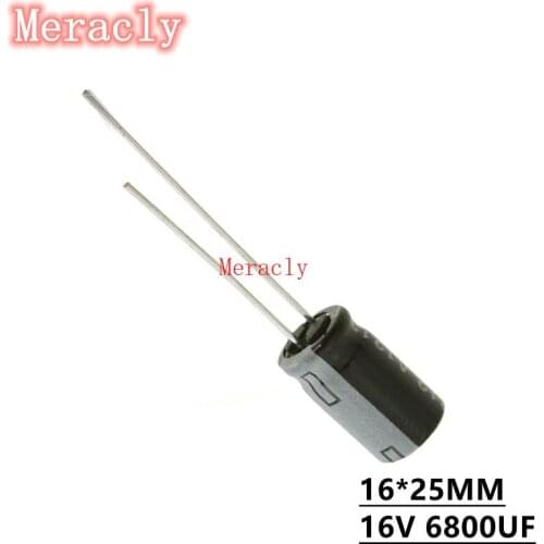 5PCS 16V 6800UF 20% High frequency low impedance electrolytic capacitor Power supply motherboard High temperature resistance