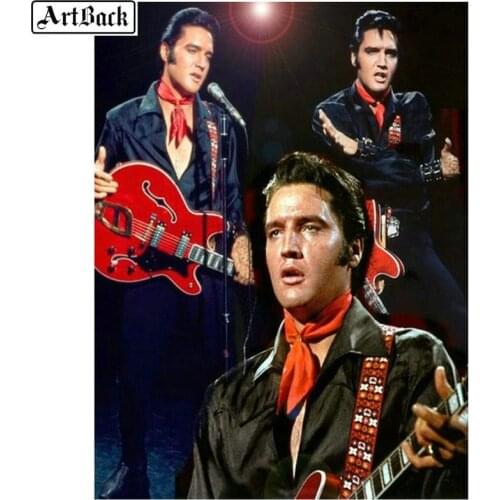ArtBack 5d diy diamond painting Elvis Presley full drill square diamond embroidery 3d round diamond mosaic home decoration
