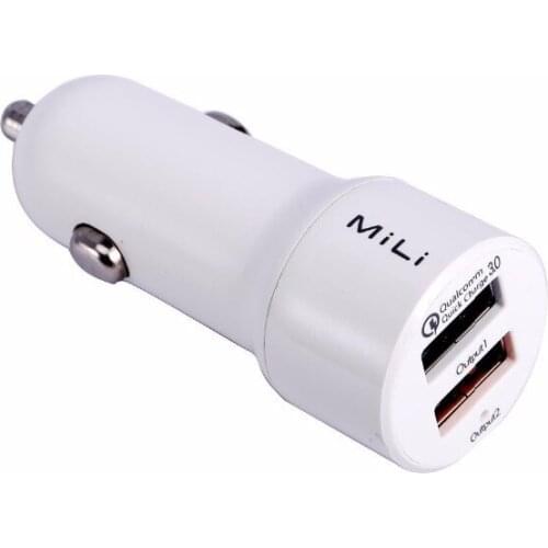 Moveski QC3.0 Car Charger Quick Charger 2-port USB Smart Phone Car Charger Adapter for Multiple Backseat Charging IOS Android