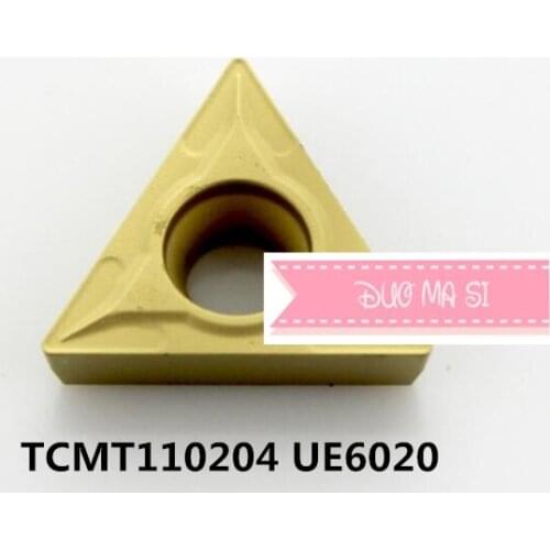 Free delivery, 10PCS TCMT110204 UE6020. cutting blade, turning tip,Suitable for STFCR STUCR Series Lathe Tool