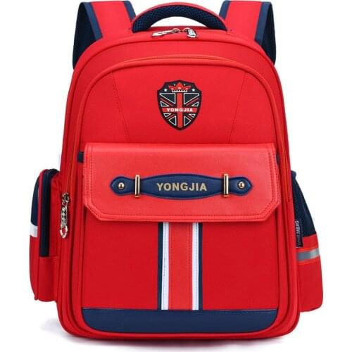 Children High Capacity School Bag For Boys Girls All Open Space Bag Kids Fashion Aristocratic Academy Orthopedics School Backpac