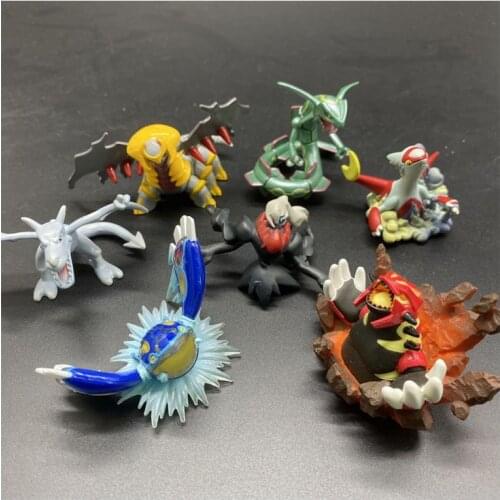 TOMY Pokemon Genuine Action Figure Rayquaza Groudon Arceus Kyogre Decoration Static Model Doll Interactive Toy Gift