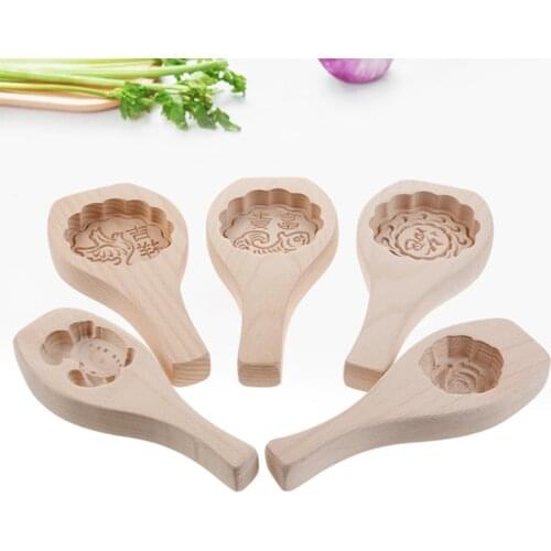 Moon Cake Ice Skin Mid-Autumn Moon Cake Mold Pumpkin Green Bean Cake Food Mould Household Hand-Pressing Baking Tools