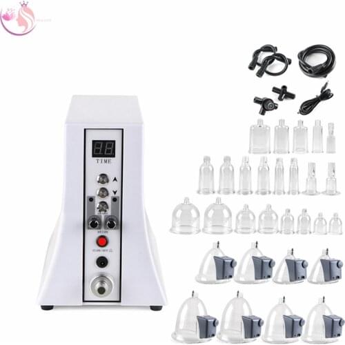 Hot Sale Vacuum Therapy Machine Buttocks Breast Enlargement Bust Enhancement Pumps Therapy Cupping Massager Body Shaping Beauty