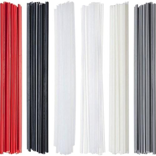 Hot XD-60PCS Plastic Welding Rods-PP/PVC/PE/ABS/Plastic Welder Rods Kit for Car Bumper Plastic Repair(Beige/White/Grey/Black)