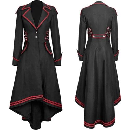 Cosplay Foreign Trade Dress Hot Sale Medieval Renaissance Steampunk Retro Man Show Female Coat Tuxedo Stage Costume Spot