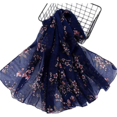 LMLAVEN new style print floral scarf hijab viscose shawl summer muslim hijab wrap lightweight scarves beach long shawl 20 pcs