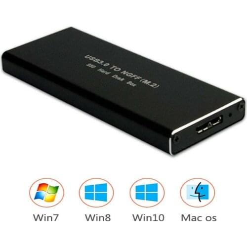 M2 SSD Case Enclosure NGFF Case for M.2 SSD Adapter USB 3.0 to SATA External SSD Converter Caddy 6Gbps For 2230/2242/2260/2280