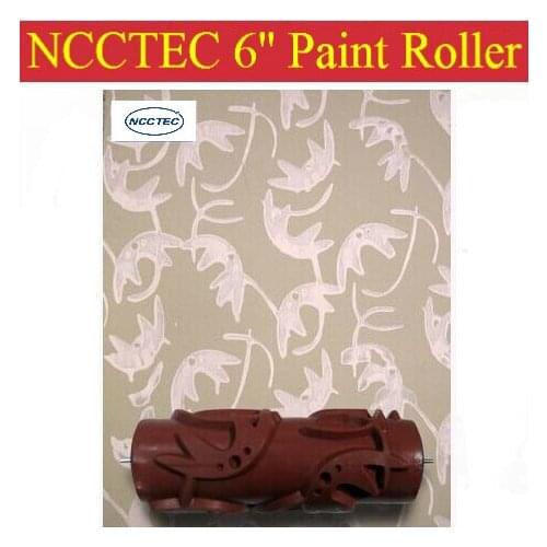 6'' NCCTEC soft rubber decorator roller FREE shipping | 150mm wall paint roller tools