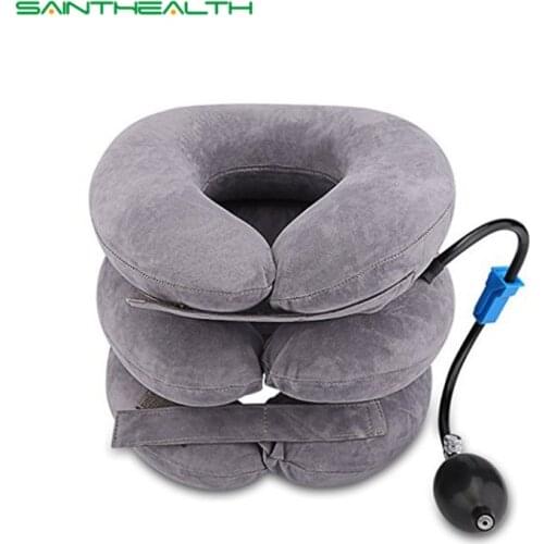 Inflatable Cervical Vertebra Traction Soft Travel Neck Pain Release Tractor Neck Posture Correction Neck Stretching Brace