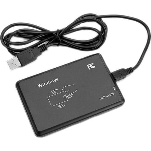 Emulation desktop readers 125Khz EM4100 USB RFID contactless proximity ID card reader with 10 tags