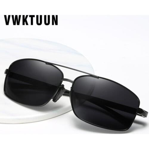 VWKTUUN Photochromic Sunglasses Men Polarized Driving Aluminum Magnesium Change Color Sun Glasses Rectange Driver Glasses