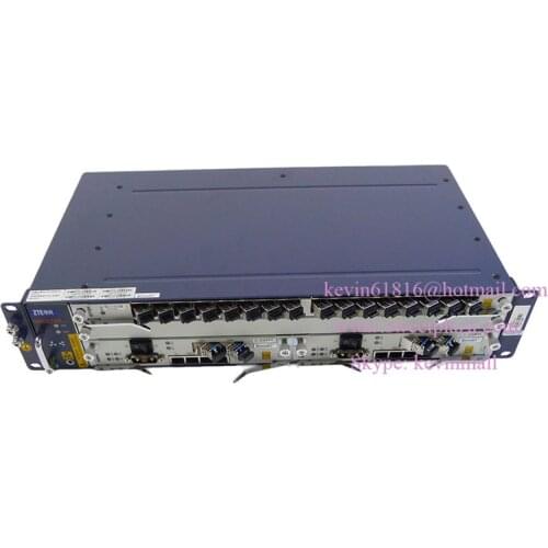 Original ZTE 19" inch EPON or GPON OLT C320 with 2*SMXA and one 16 ports card GTGH