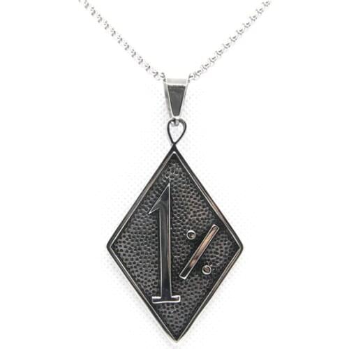 Support Dropship New Design 1% Biker Pendant 316L Stainless Steel Fashion Jewelry Men Boys Pendant