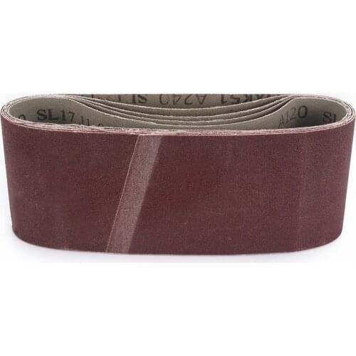 Industry Power Abrasive Sanding Belts 5PCS Sander Machine Sanding Belts 60/80/100/120/240# Grits 3''X18'' For Polishing Grinding