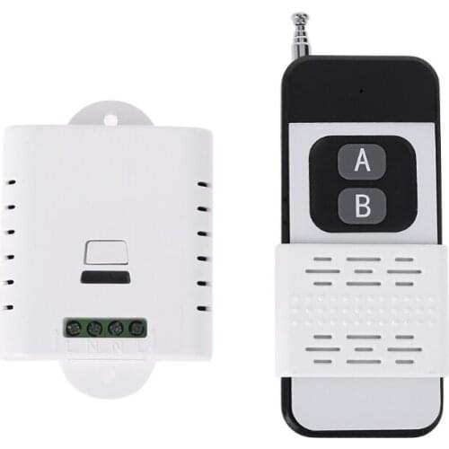 Mid power AC85V-250V Single Light Lamp Switch 2 Channel Wireless Remote Control