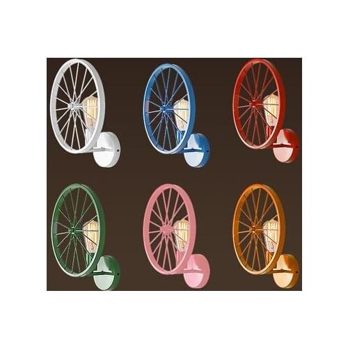 Loft Style Iron Edison Wall Sconce Industrial Lamp Wheels Vintage Wall Light For Home Antique Indoor Lighting Lampara Pared