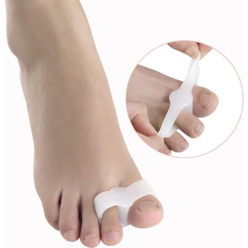 1pair Silicone Gel Pad Straighteners Bunion Corrector Toe Pain Relief Protector Foot Care Tool Orthopedic Supplies None Electric