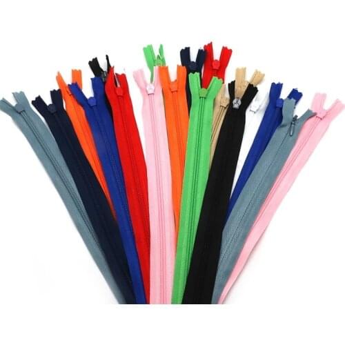 10 pcs of 3# invisible zipper 18~60cm white/red/black DIY nylon coil for cheongsam, wedding dress, pillow sewing accessories