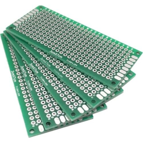 10pcs 5x7 4x6 3x7 2x8 cm 5*7 4*6 3*7 2*8 double Side Copper prototype pcb Universal Board for Ardui Connector