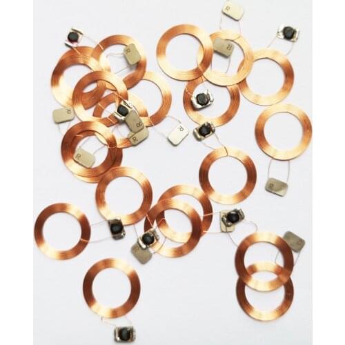 10pcs/lot 125Khz EM4100 RFID read only Coin tag T5577 15/22mm diameter coil chip ultra thin slim EM writable