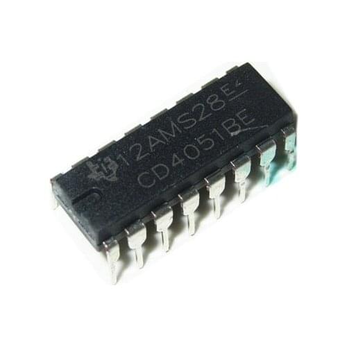 100PCS HCF4051BE CD4051 HCF4051 COMS Multiplexers Demuxtiplexers DIP-16