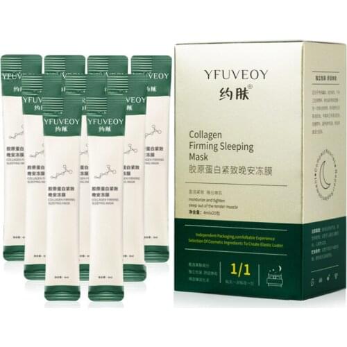 4gX20 strips/box Collagen Firming Gel Hydrating Moisturizing and Moisturizing Sleep-free and Hydrating Facial Mask