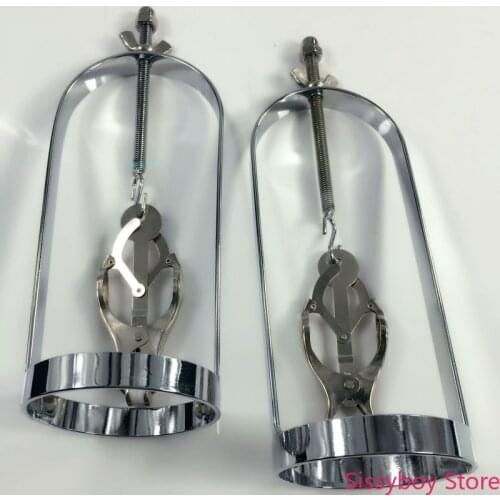 BDSM Bondage Restraints Metal Fetish Sex Toys New Style Butterfly Adjustable Torture Play Clamps Cage Nipple Clips Breast