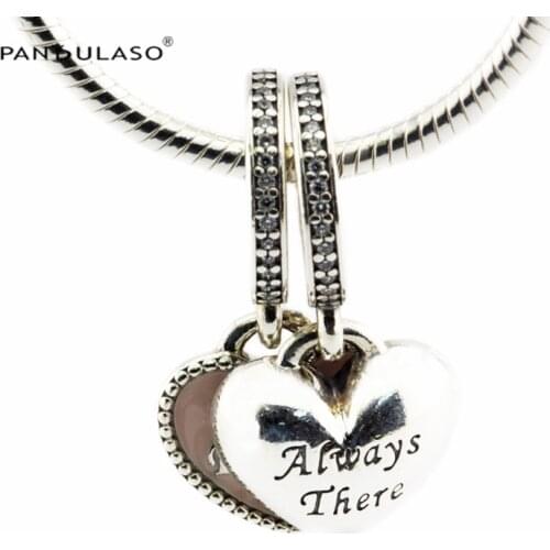 Best Friends Soft Pink Charm 925 Silver Original Beads For Jewelry Making For European Woman Bracelets DIY Sterling Silver Beads