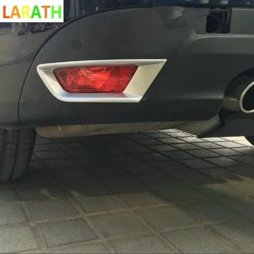 For Jaguar F-Pace f pace X761 2016 2017 ABS Chrome Rear Tail Fog Light Lamp Stiker Cover Frame Accessories Moulding Trim 2pcs