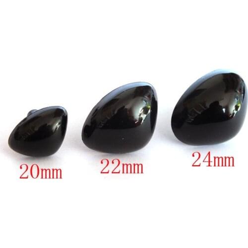 Fress ship!!!Mixed size Safety Noses Doll Noses Toy Noses Amigurumi noses- black - 30pcs