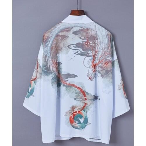 Kimono Man Japanese Kimono Cardigan Yukata Male Kimono Jacket Men Japan Harajuku Streetwear Samurai Clothes Yukata Haori Obi