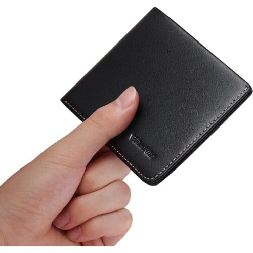 Leather Mens casual wallet Mini multi function card holder high grade business Coin Purse